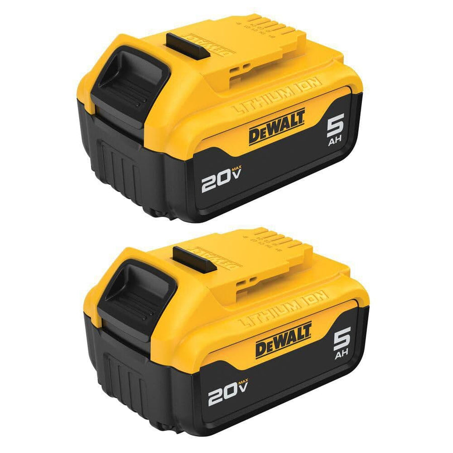 DEWALT DCB205-2 - 20V MAX Lithium-Ion 5.0Ah Battery (2-Pack)