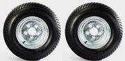 2-Pack Trailer Tire On Rim 20.5X8-10 205/65-10 20.5X8.0-10 5 Lug E Galvanized