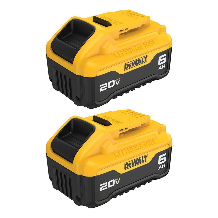 DEWALT DCB206-2 - 20V MAX Lithium-Ion 6.0Ah Battery (2-Pack)