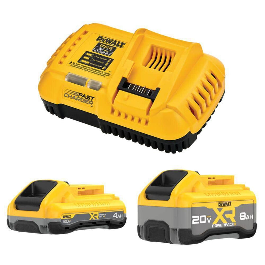 DEWALT DCB248-2C - 20V XR Lithium-Ion Starter Pack with 8.0 Ah and 4.0 Ah Battery Packs and Charger