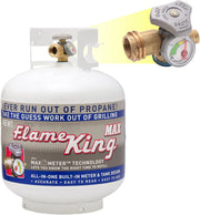 Pound Steel Propane Tank Cylinder with OPD Valve and Built-in Gauge, 20 lb Vertical-Flame King