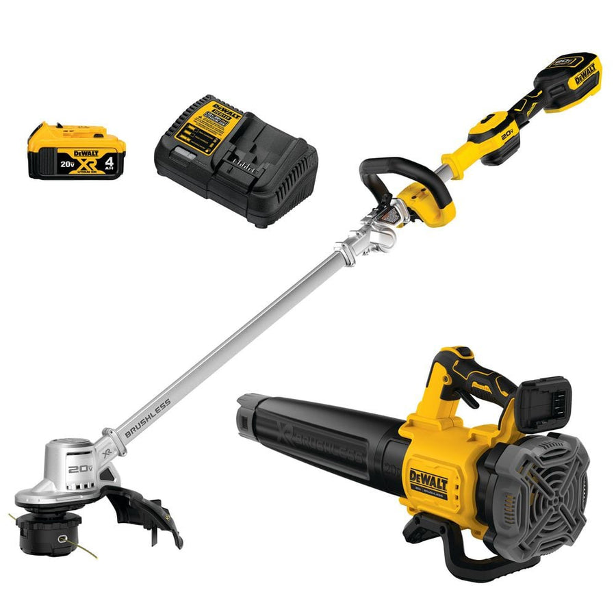 DEWALT DCKO222M1 - 20V MAX Cordless Battery Powered String Trimmer & Blower Combo Kit with (1) 4 Ah Battery & Charger