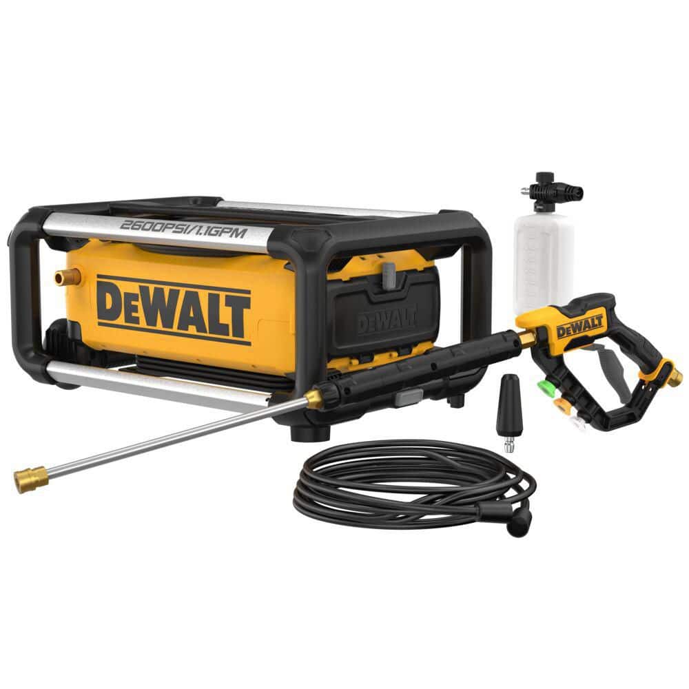 DEWALT DWPW2600 - 2600 PSI 1.1 GPM Cold Water Electric Pressure Washer