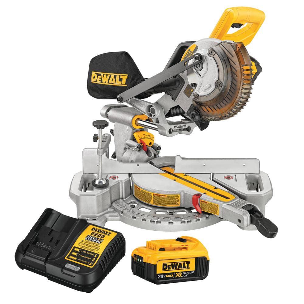 DEWALT DCS361M1 - 20V MAX Cordless 7-1/4 in. Sliding Miter Saw with (1) 20V Battery 4.0Ah