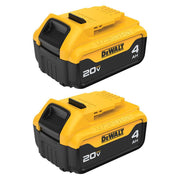 DEWALT DCB204-2 - 20V MAX Premium Lithium-Ion 4.0Ah Battery Pack (2 Pack)